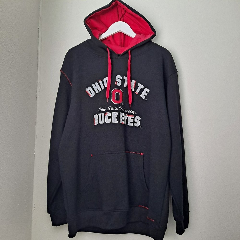 Ohio State University Buckeyes black hoodie pullover sweatshirt